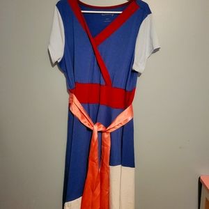 Adult disney mulan cosplay dress